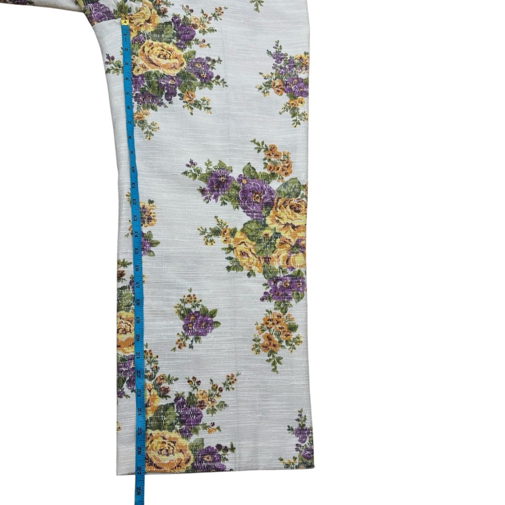Sezane Jenson Trousers and Hermance Top Ella Purple Floral Size 14 Size 46 SET - Picture 13 of 16